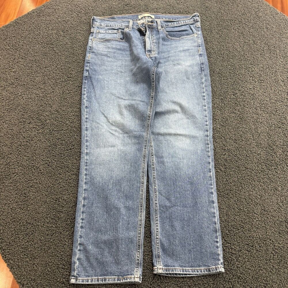 Levis Signature Athletic Fit Jeans Men 34x30 Blue Denim Pants Straight Leg Med